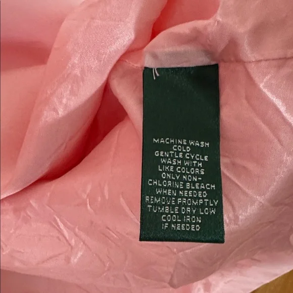 Like new! Ralph Lauren Double-breasted fully lined pink raincoat, size L - Picture 11 of 16